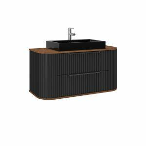 Gabinete para Banheiro Suspenso MDF/MDP Alice Preto 1m C-Linea