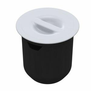 Lixeira de Embutir Redonda 27x27 Branco Arquitech