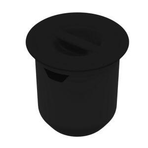 Lixeira de Embutir Redonda 27x27 Preto Vulcano Arquitech Lixeira de Embutir Redonda 27x27 Preto Vulcano Arquitech