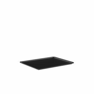 Tampa Plástica 34cm x 27cm x 1,30cm Flow Preto Ou