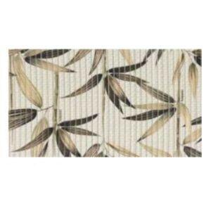 Passadeira Pvc 43x130cm Bambu Jardim Bege Kapazi