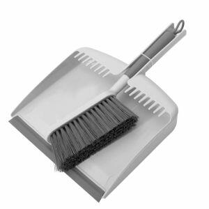 Pá de Lixo e Escova 36cm x 23cm x 6,5cm Flow Bege Ou
