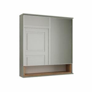 Espelheira para Banheiro MDF/MDP Mariana Verde Salvia 64,5cm C-Linea