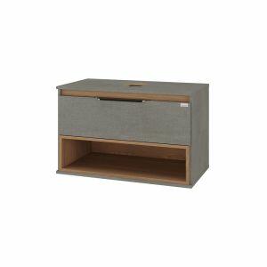 Gabinete para Banheiro Suspenso MDF/MDP Isadora Grigio 78cm C-Linea