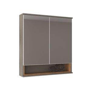 Espelheira para Banheiro MDF/MDP Mariana Grigio 64,5cm C-Linea