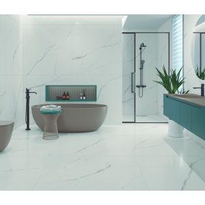 Porcelanato Statuario Branco Retificado Polido 82x182 Damme