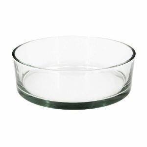 Bacia Cilindro Vidro Transparente 25x25x08 TS Brasil