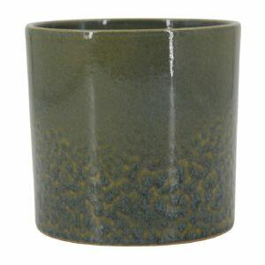 Vaso Sila Cachepo Verde Musgo 16x16x15cm TS Brasil