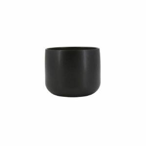 Vaso Bretagne Cachepo Preto Fosco 19x19x15cm TS Brasil