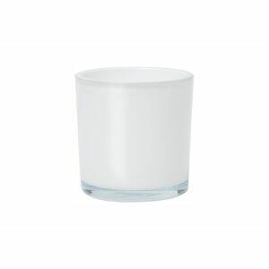 Vaso Cilindro Cachepo Branco 14x14x14cm TS Brasil