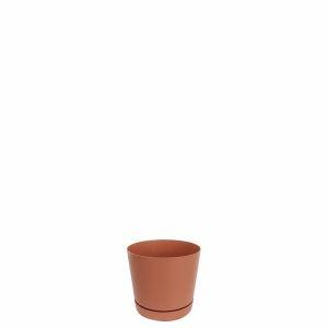 Vaso Plástico Rio Terracota 10,5x9,8cm Vasart