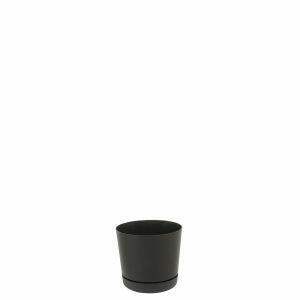 Vaso Plastico Rio Grafite 10,5x9,8cm Vasart