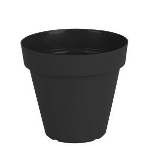Vaso Plastico Sampa Preto 20x19cm Vasart