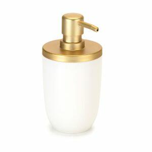 Saboneteira Liquida Branco Dourado 500ml Arthi Saboneteira Liquida Branco Dourado 500ml Arthi