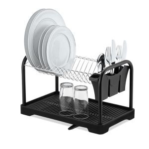 Escorredor de Louça 18,9x8,5x18,7cm Black Arthi