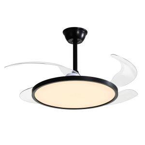 Ventilador de Teto 4 Pás Lótus Preto Bivolt Aliseu