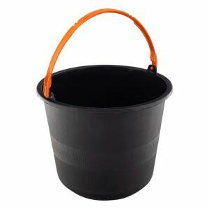 Balde para Concreto 12l Polipropileno Preto Plástico Metasul