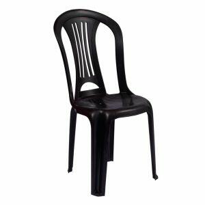 Cadeira Plástico Bistro Preto Mor