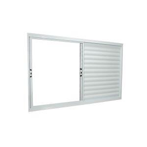 Janela Veneziana Correr 3 Folhas 120x100 1 Folha Fixa 997810 Branco Crv