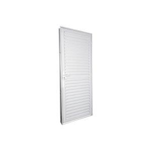 Porta Abrir Esquerdo Veneziana 215x84 Stand Alumínio Branco Crv Porta Abrir Esquerdo Veneziana 215x84 Stand Alumínio Branco Crv