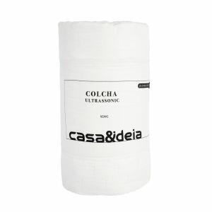 Colcha King 2,60m x 2,80m Ultra Off White Diagonal