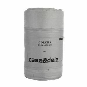Colcha King 2,60m x 2,80m Ultra Cinza Diagonal