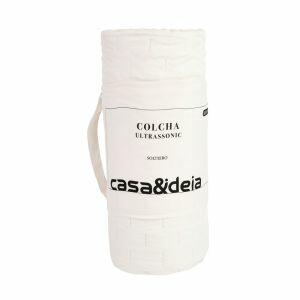 Colcha Solteiro 1,60m x 2,40m Ultra Off White Diagonal