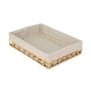 Cesto Organizador Oslo Amadeirado 25x25x8cm Casa&ideia Cesto Organizador Oslo Amadeirado 25x25x8cm Casa&ideia