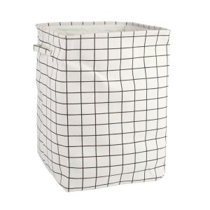 Cesto para Roupa 35cm x 50cm Off White Com Alça Casa&ideia