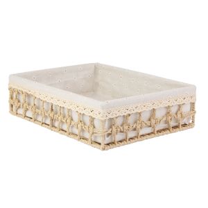 Cesto Organizador 32cm x 22cm x 6cm Oslo Amadeirado Casa&Ideia