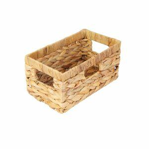 Cesto Organizador Valencia Amadeirado 28x16x14cm Casa&ideia