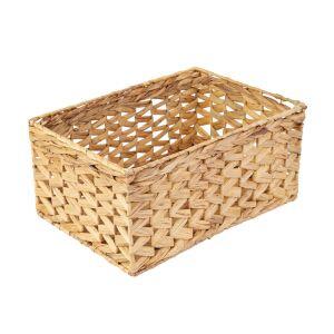 Cesto Organizador Dublin Amadeirado 34x24x16cm Casa&ideia