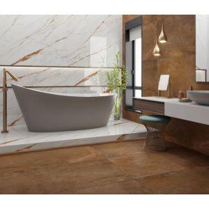 Porcelanato Calacata Oro Lux Branco Retificado Polido 62x121cm Damme