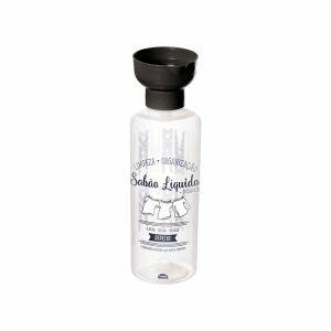 Porta Sabão Com Dosador Transparente 970ml Plasútil