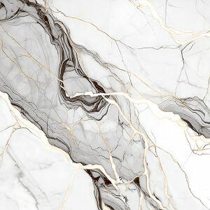 Piso Cerâmico Bianco Supreme Marmorizado Retificado Polido 82x82cm Ilhabella