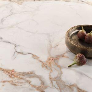 Porcelanato Calacatta Oro Branco Retificado Acetinado 90x90cm Incepa