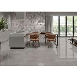 Porcelanato Gales Cinza Retificado Polido 61x120cm Damme