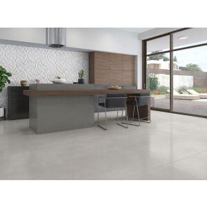 Porcelanato York Niquel Cinza Retificado Rústico 83x83cm Damme