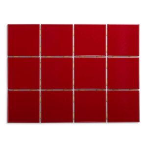 Revestimento Parede Vermelho Bold Brilhante 10x10cm Strufaldi Revestimento Parede Vermelho Bold Brilhante 10x10cm Strufaldi
