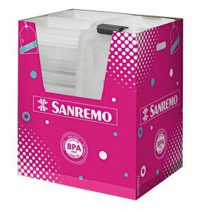 Caixa Plástica 6l Flex Transparente Sanremo Caixa Plástica 6l Flex Transparente Sanremo