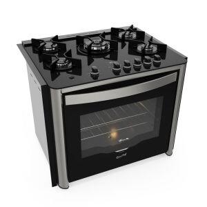 Fogão Gás 5 Bocas Gran Cheff Embutir Silver 127v Fischer