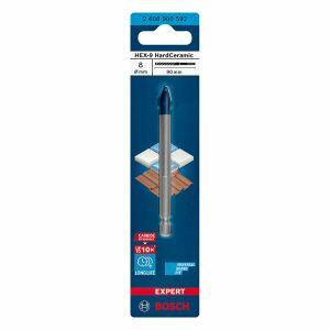 Broca Expert 8x90mm Hex-9 Hard Ceramic Prata Bosch