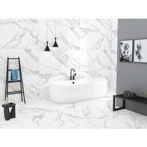 Revestimento de Parede 61x116cm Statuario Branco Cinza Ret Extra Ilhabella