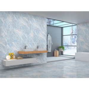 Piso Cerâmico Aspen Azul Mar Retificado Polido 61x116cm Ilhabella