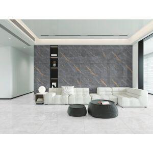 Piso Cerâmico Dommus Cinza Chumbo Retificado Polido 61x116cm Ilhabella