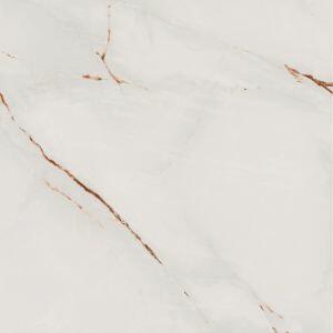 Porcelanato Polido 75cm x 75cm Onice Off White Ret Extra Dora