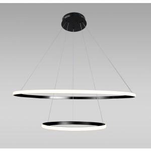 Pendente LED Circle 25W 3000K Preto Bivolt Vitralux