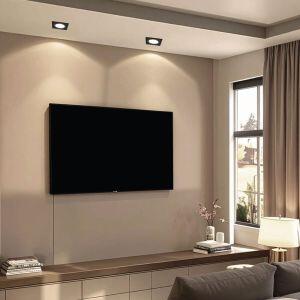 Spot LED Embutir Quadrado 5W Preto 4000K Bivolt Vitralux