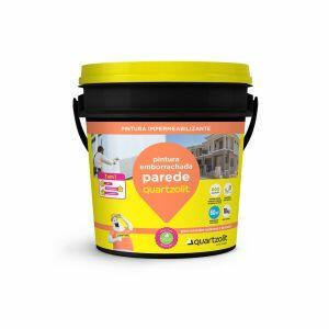Pintura Emborrachada 18L Imperemeabilizante Branco Quartzolit