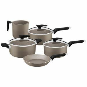 Jogo De Panela Antiaderente Milazzo Amendoa 5pcs Tramontina